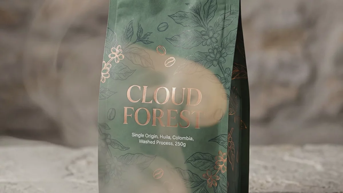 VideoGen image-to-video coffee bag steam example.